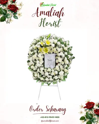Krans Bunga Duka Cita di Gading